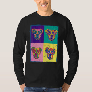 Hund Boxer Husdjur Djur Målning Grafik T Shirt