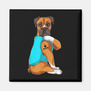 Hund Boxer I Kärlek Mamma Tattoapparatur Hund Mamm Magnet