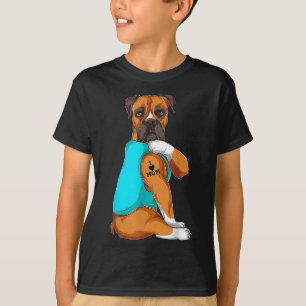 Hund Boxer I Kärlek Mamma Tattoapparatur Hund Mamm T Shirt