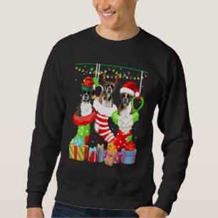 Hund Boxer Jul Sockar Xmas Pyjamas Husdjur Valp Lång Ärmad Tröja