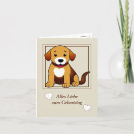 Hund Braun, sitzend -  Kort