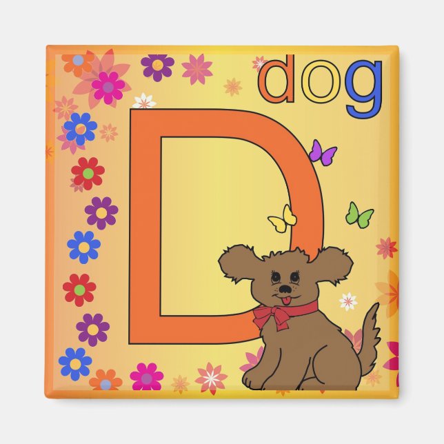 HUND BREV D MAGNET (Framsidan)
