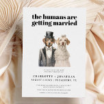 Hund Bride och Groom Funny Bröllop spara datum Spara Datumet<br><div class="desc">Hund Bride och Groom Funny Bröllop spara datum</div>