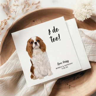 Hund Bröllop Cocktail Napkins Pappersservett