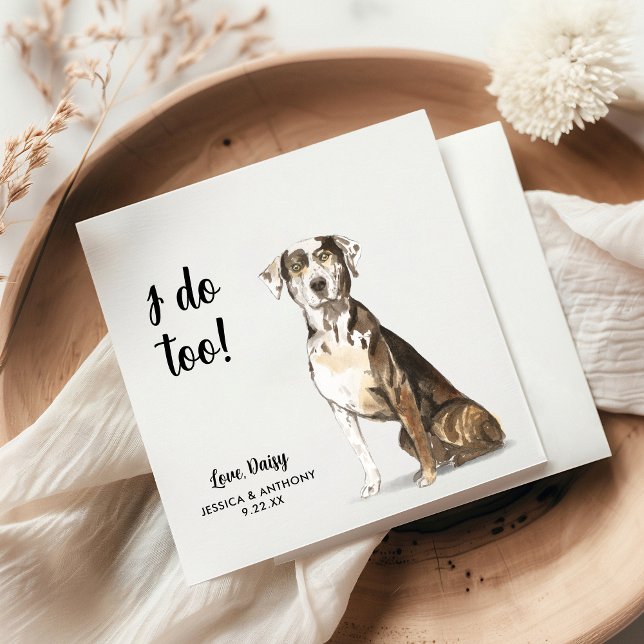 Hund Bröllop Cocktail Napkins Pappersservett (Skapare uppladdad)