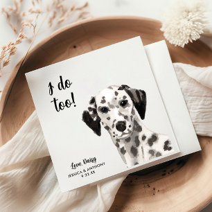 Hund Bröllop Cocktail Napkins Pappersservett