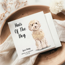 Hund Bröllop Cocktail Napkins Pappersservett