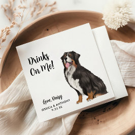 Hund Bröllop Cocktail Napkins Pappersservett