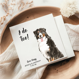 Hund Bröllop Cocktail Napkins Pappersservett