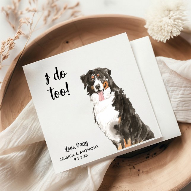 Hund Bröllop Cocktail Napkins Pappersservett (Skapare uppladdad)