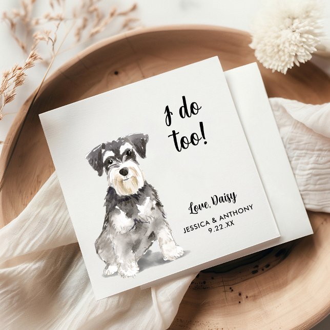 Hund Bröllop Cocktail Napkins Pappersservett (Skapare uppladdad)