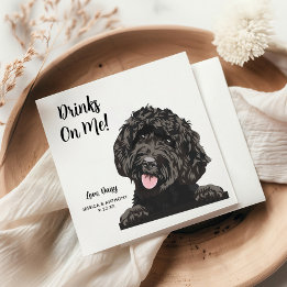 Hund Bröllop Cocktail Napkins Pappersservett