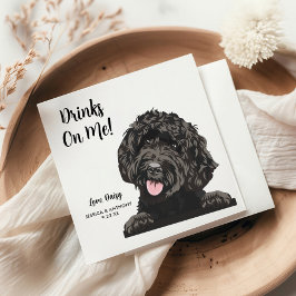 Hund Bröllop Cocktail Napkins Pappersservett