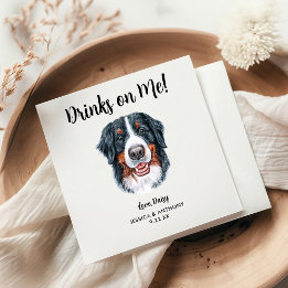Hund Bröllop Cocktail Napkins Pappersservett