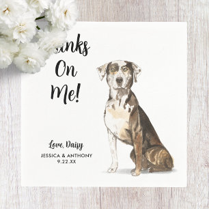 Hund Bröllop Cocktail Napkins Pappersservett