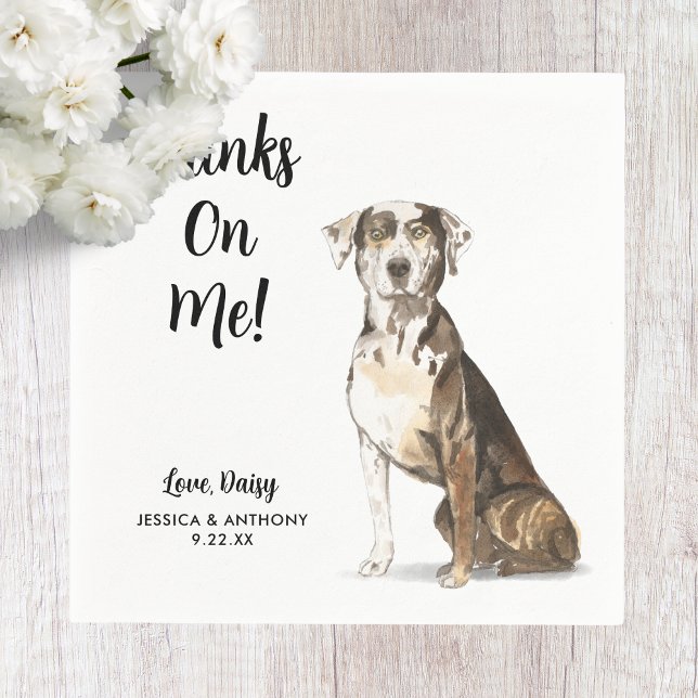 Hund Bröllop Cocktail Napkins Pappersservett (Skapare uppladdad)