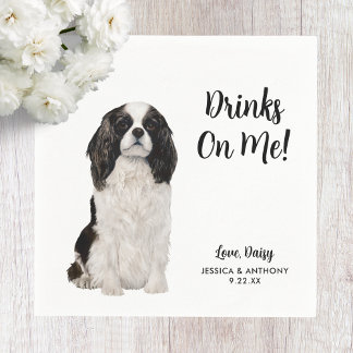 Hund Bröllop Cocktail Napkins Pappersservett