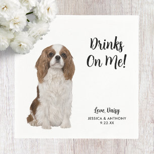 Hund Bröllop Cocktail Napkins Pappersservett
