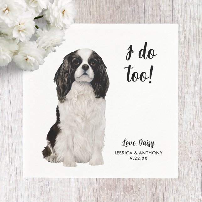 Hund Bröllop Cocktail Napkins Pappersservett (Skapare uppladdad)