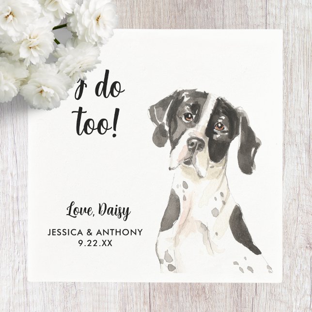 Hund Bröllop Cocktail Napkins Pappersservett (Skapare uppladdad)