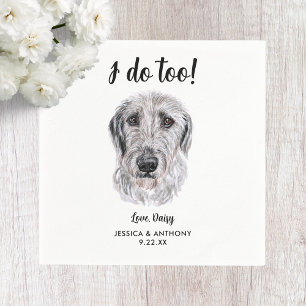 Hund Bröllop Cocktail Napkins Pappersservett