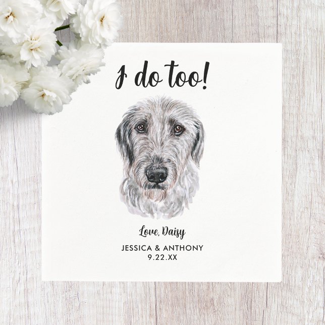 Hund Bröllop Cocktail Napkins Pappersservett (Skapare uppladdad)