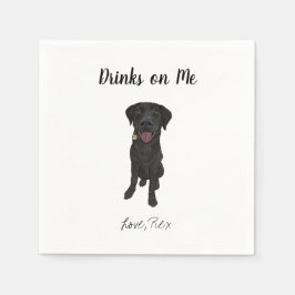 Hund Bröllop Cocktail Napkins Pappersservett