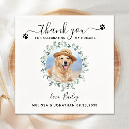 Hund Bröllop Cocktail Pappersservett