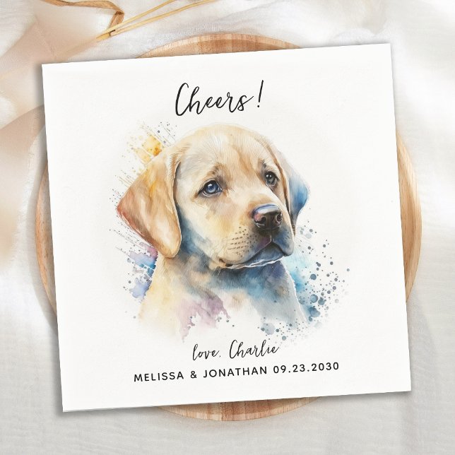 Hund Bröllop Cocktail Pappersservett (Skapare uppladdad)