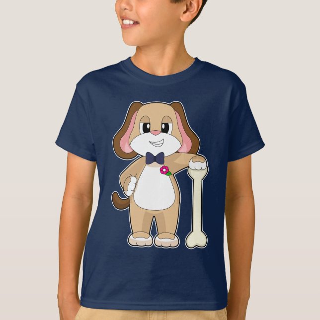 Hund Bröllop Flibunk T Shirt (Framsida)