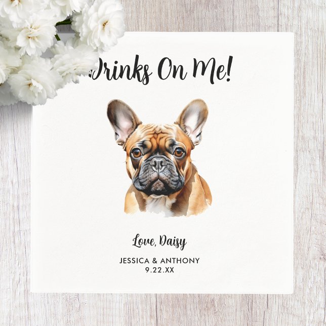 Hund Bröllop Napkins Pappersservett (Skapare uppladdad)