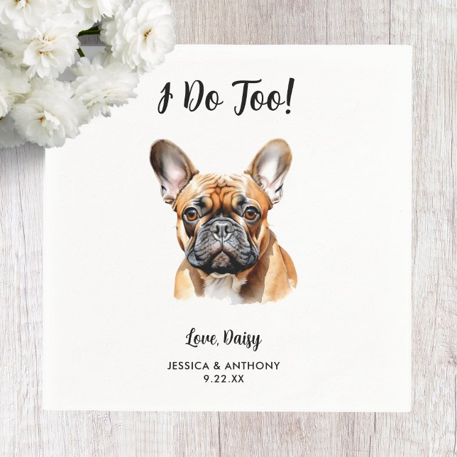Hund Bröllop Napkins Pappersservett (Skapare uppladdad)