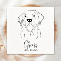 Hund Bröllop Personlig Cheers Labrador Cocktail