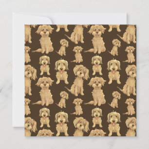 Hund Brown labradoodle goldendoodle Flat Kort