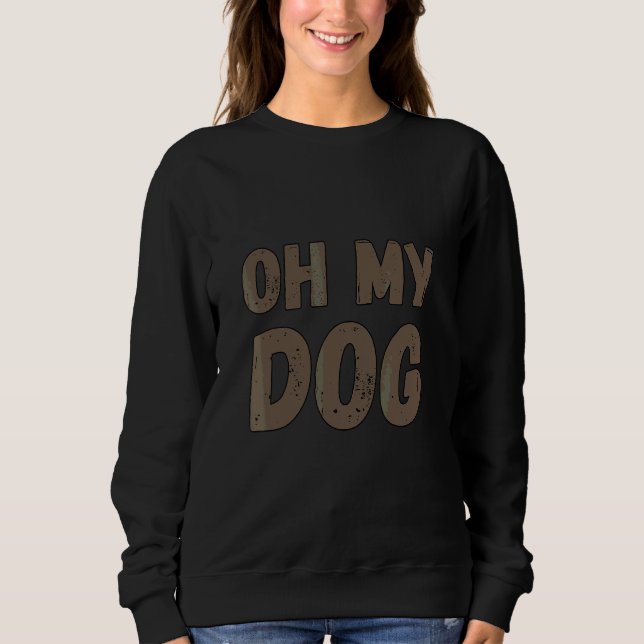 Hund Buggy sa Oh Min Hund T Shirt (Framsida)