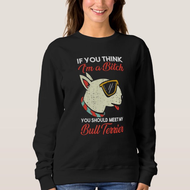 Hund Bull Terrier T Shirt (Framsida)