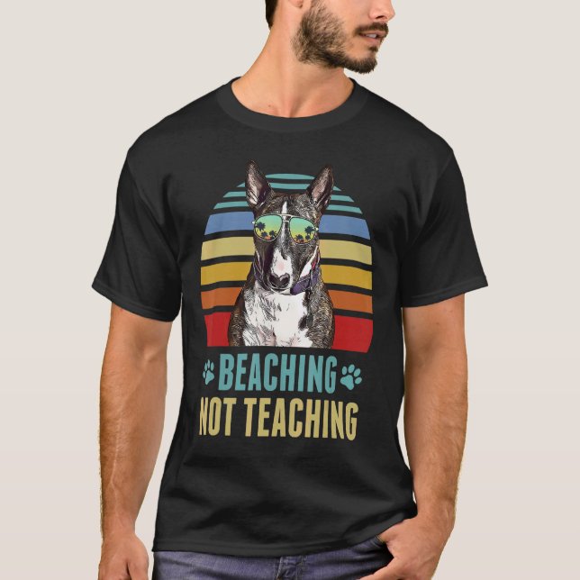 Hund "Buller Terrier" i miniatyr T Shirt (Framsida)