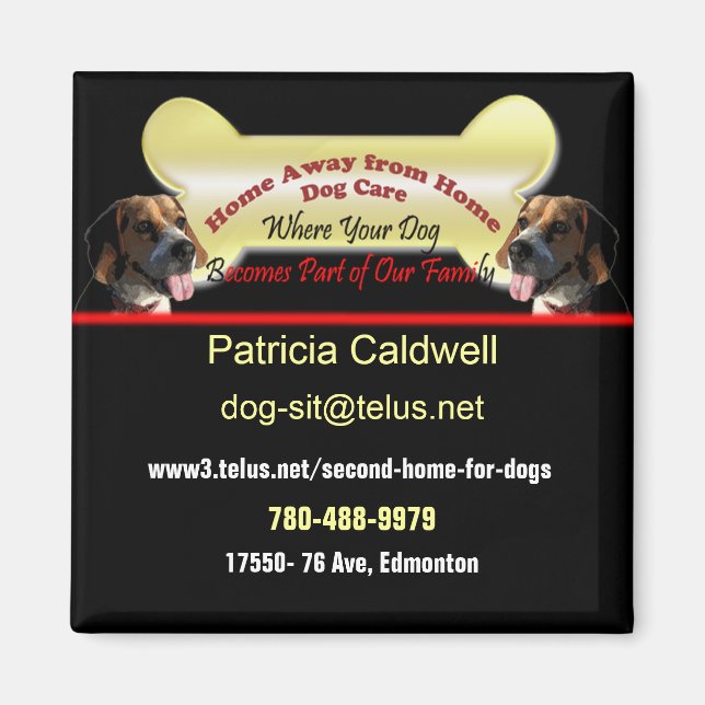 Hund Business Magnet (Framsidan)