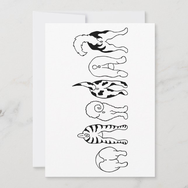 Hund Butts Julkort (Framsida)