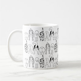 Hund Butts Mönster Kaffemugg