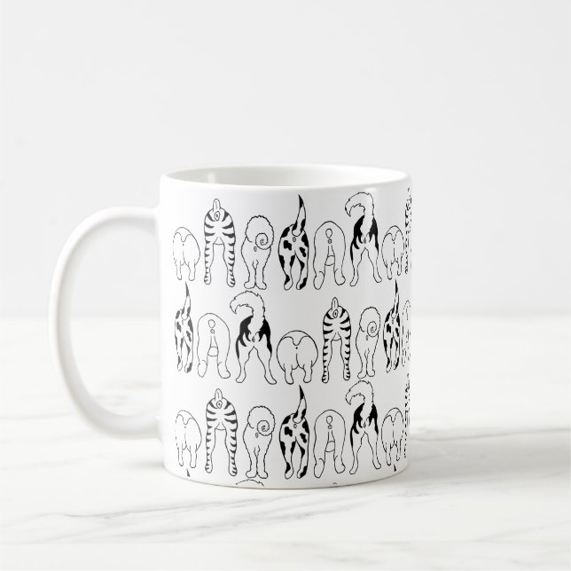 Hund Butts Mönster Kaffemugg (Vänster)
