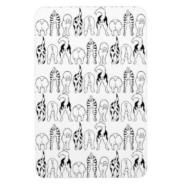 Hund Butts Mönster Magnet