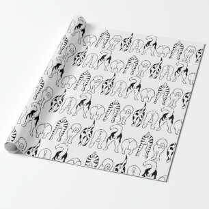 Hund Butts Mönster Presentpapper