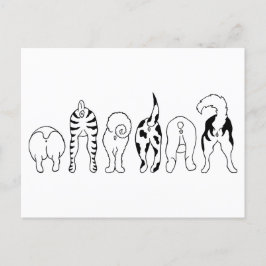 Hund Butts Vykort