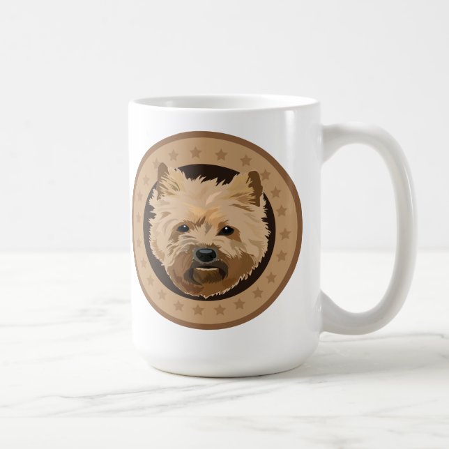 Hund cairn skräcker kaffemugg (Höger)