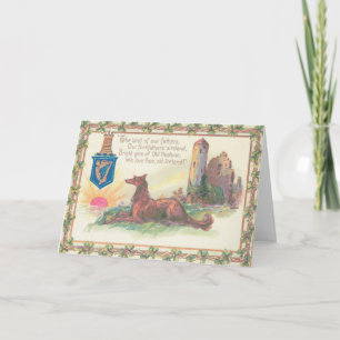 Hund Castle Shamrock Harp of Erin Sol Kort