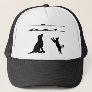 Hund Cat Birds Silhouettes Wire Pets Puppy Animal Keps