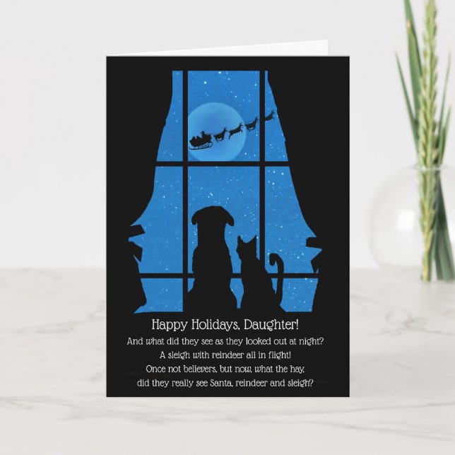 Hund Cat Cute Glad helg Kort (Framsida)