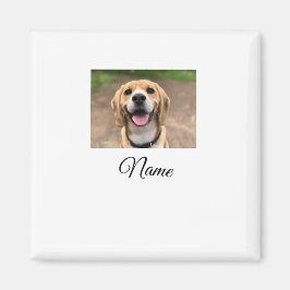 Hund cat-fotolägg till namn cu-anpassningsbar-pers magnet