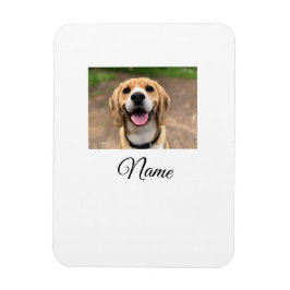 Hund cat-fotolägg till namn cu-anpassningsbar-pers magnet